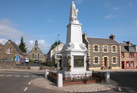 Mungo Park Monument in Selkirk High Street